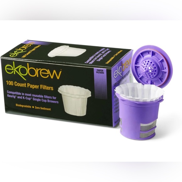 100 Count Paper Filter Compatible In Most Reusable Filters for Keurig K-Cup - Picture 2 of 4